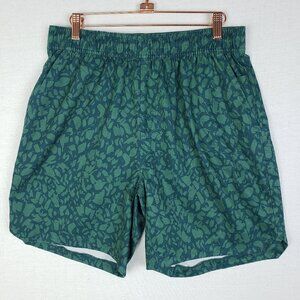 Feat Allaround Athletic Shorts Polyester Spandex Green Mens size L Pockets Gym